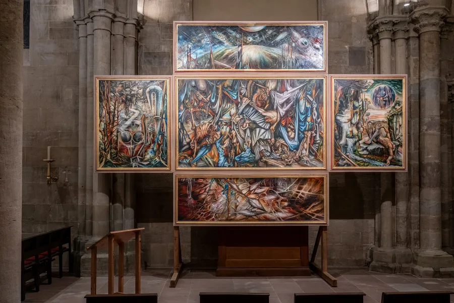 Kunstwerk in der Abteikirche