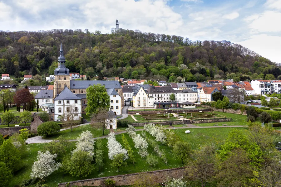 Die Abtei aus der Luft